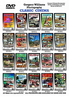 OLD WORLD MACHINERY VIDEOS ON DVD