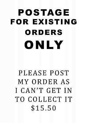 Postage for EXISTING ORDER